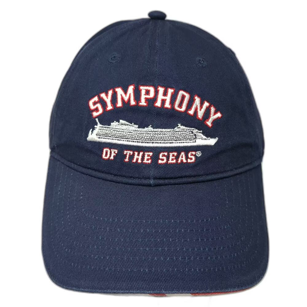 Royal Caribbean Symphony of the Seas Cruise Blue Baseball Cap Hat OS Strapback